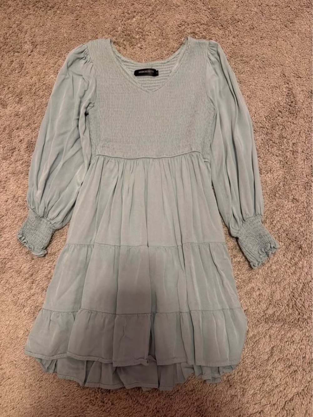 Merokeety sage green dress, size small